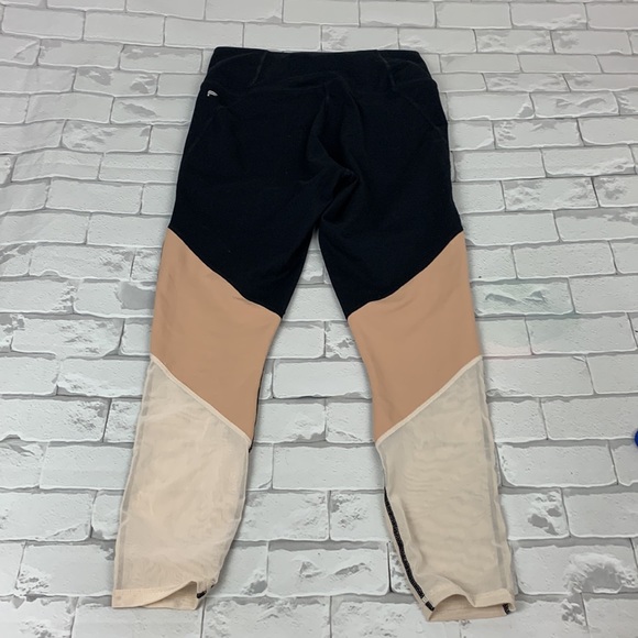 Fabletics Powerhold Leggings. Size Small. Hidden pocket. Black Nude. Sheer - Picture 2 of 11
